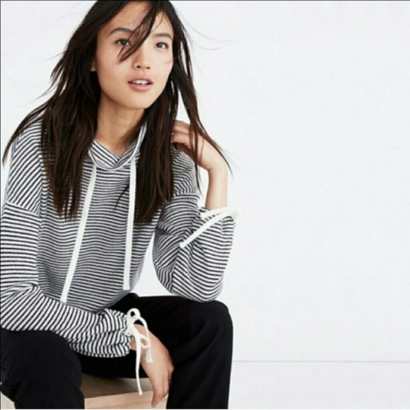Mile(s) by Madewell Funnel Neck Striped Top - Picture 1 of 6